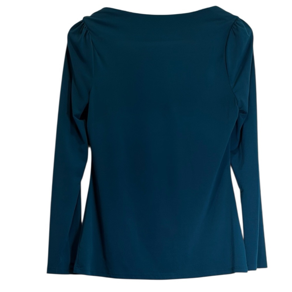 Worthington Teal Stretch Top - Picture 3 of 4